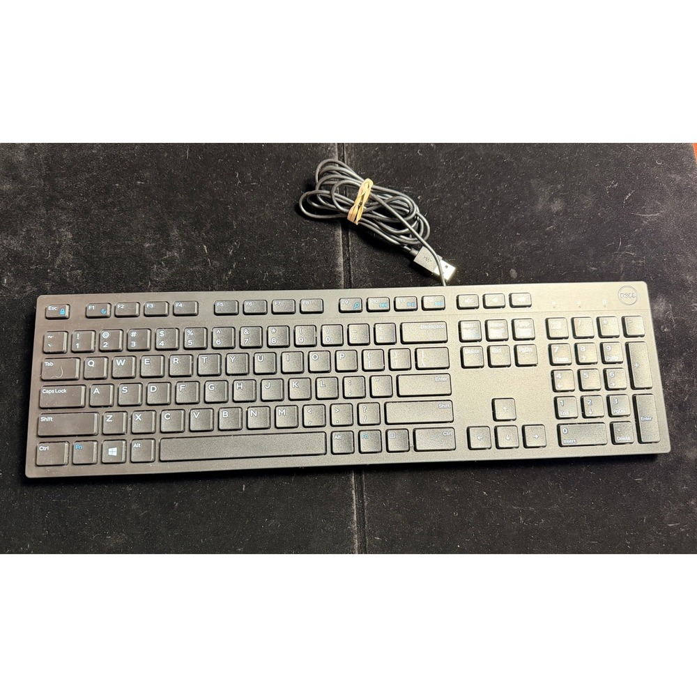 Dell KB216t Wired Multimedia Keyboard: Black, USB, Chiclet Keys, Full Size